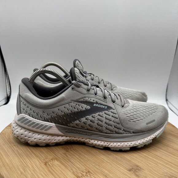 Brooks Adrenaline 21 Women's Size 8.5 B Shoes Running Gray Sneakers Blue White - Picture 3 of 8